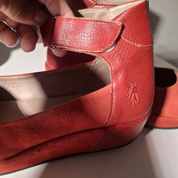 Fly London "Bana661Fly" Red Shoes - Picture 8 of 8
